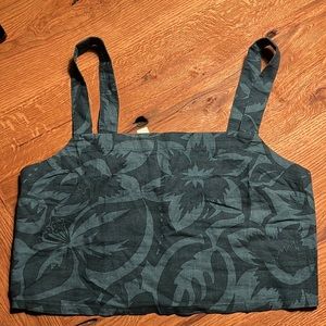 Madewell tropical crop tank